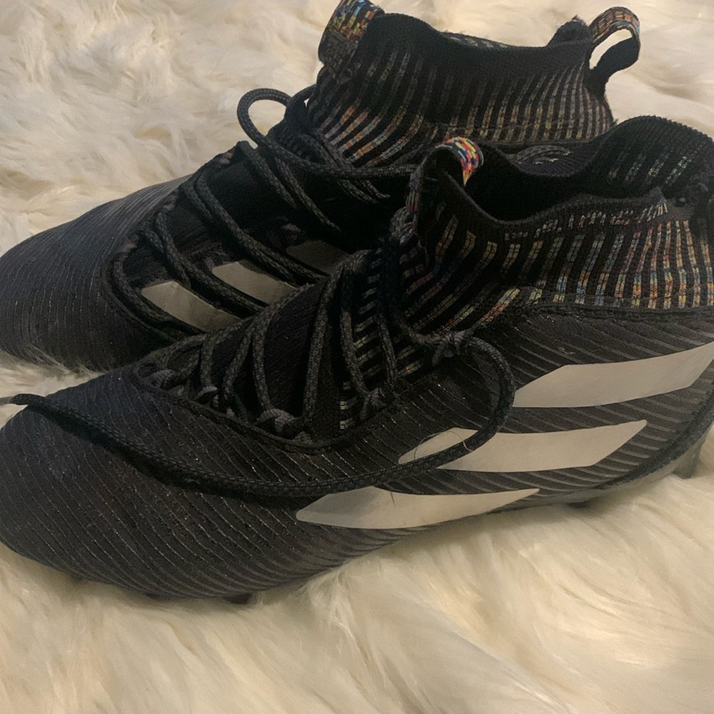 adidas Black and Multicolor Athletic Shoes